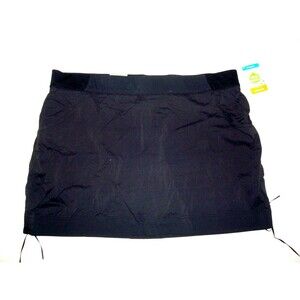 Womens New 2X NWT Columbia Run Camp Hike Skort Skirt Black Shorts Pockets UPF 50
